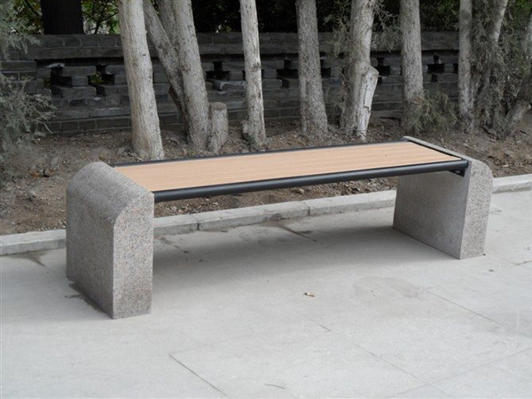 石木結合園林椅